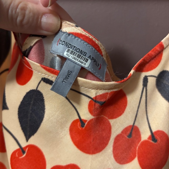 Conditions apply cherry printed slip dress - Picture 2 of 2